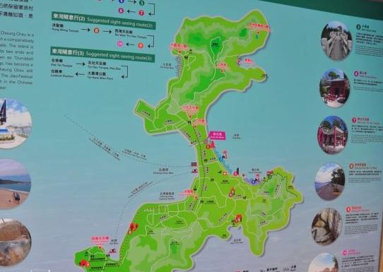 香港长洲地图图片